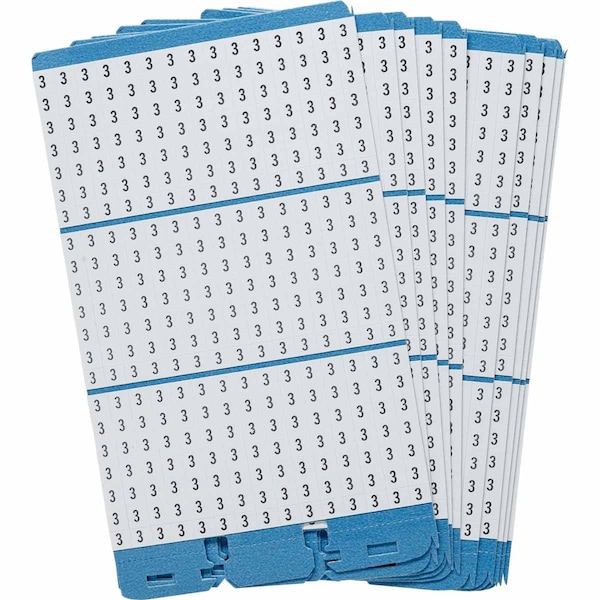 Porta-Pack Wire Marker Book Refill Repositionable Vinyl Cloth 3, 450 Total, 10PK